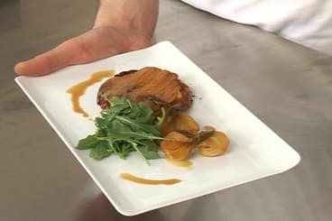 Tatin d'endives et oignons nouveaux à l'orange