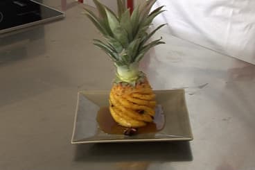 Ananas rôti aux épices douces