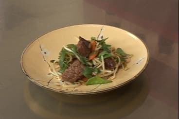 Wok de boeuf à la citronnelle