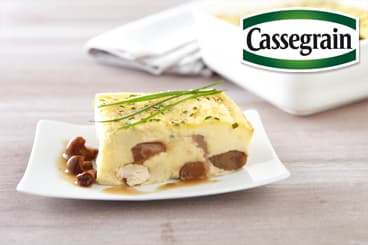 Clafoutis de Marrons Cassegrain et poulet