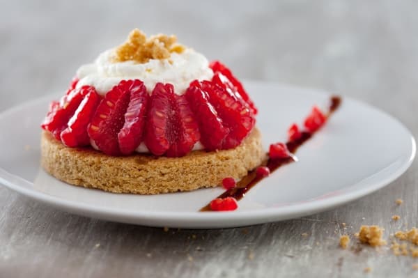 Desserts aux framboises