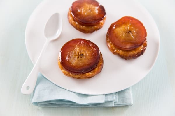 Demi-pomme confite en tatin
