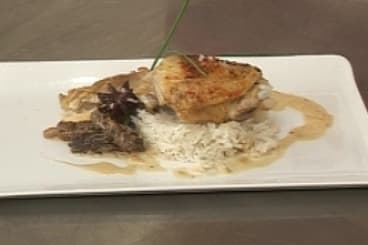 Fricassée de volaille aux morilles