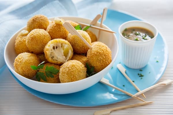 Croquettes aux morilles et comté 