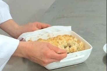 Crumble de poire au chocolat