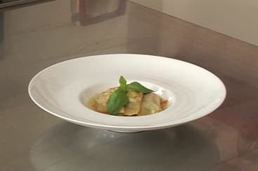 Ravioles de crabe à la mozzarella