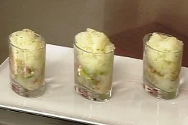Tartare de daurade, granité citron