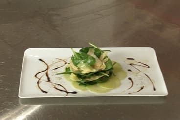 Marinade d'artichauts et d'aubergines à l'huile d'olive et citron vert