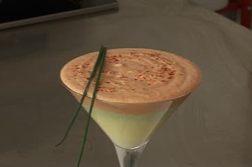 Mousse aux poivrons jaunes, rouges et verts