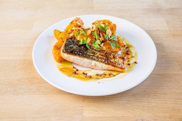 Pavé de saumon rôti à l'érable et patate douce