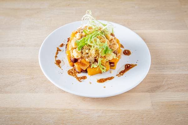 Crumble de butternut et noisettes au parmesan 
