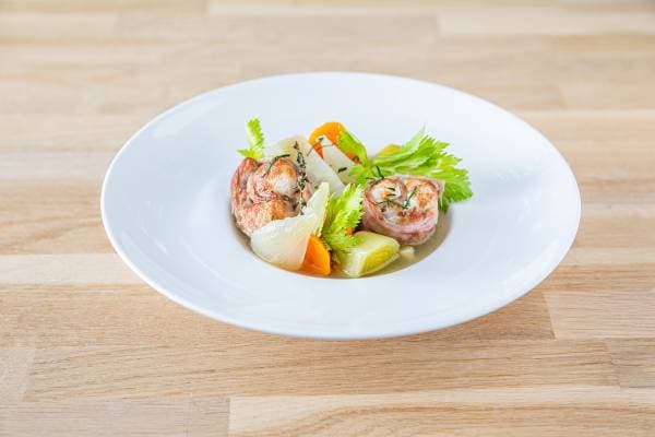 Pot au feu de lapin aux légumes 