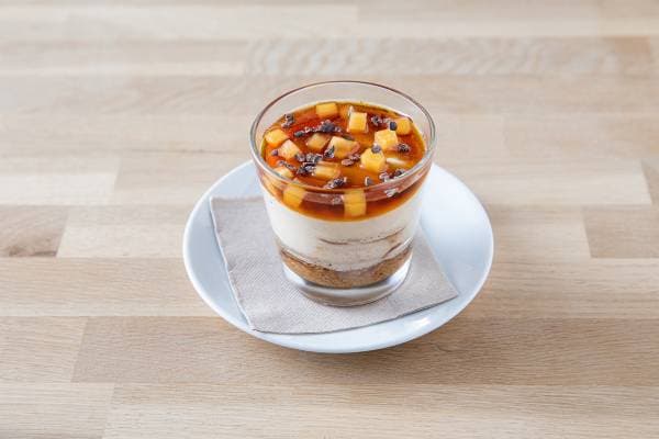 Mousse de kaki au café 