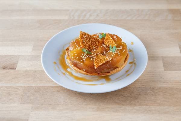 Tarte tatin aux pommes et sésame