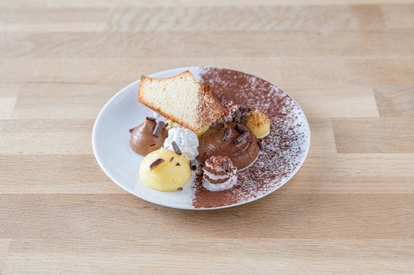 Duo chocolat et citron meringué, financier amandes