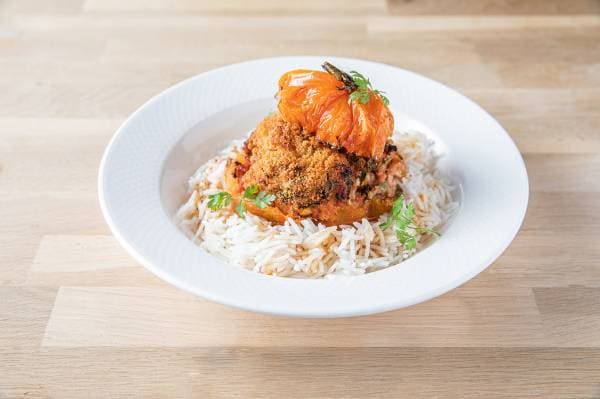 Tomates farcies et riz basmati