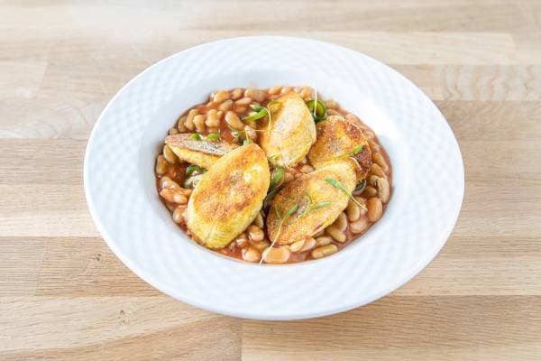 Ragoût de haricot tomâtés à la banane plantain 