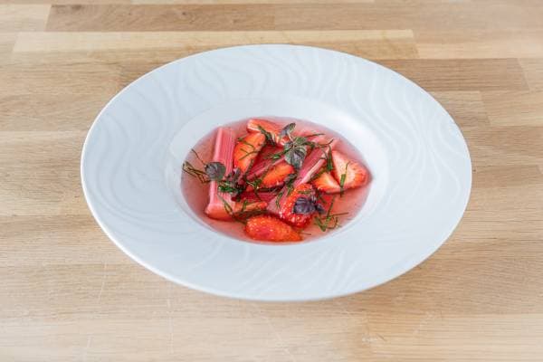Desserts à base de fraise et framboise