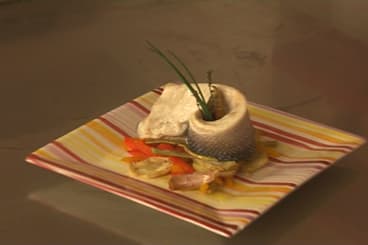 Filet de bar rôti aux artichauts poivrade