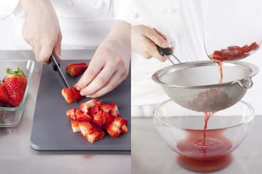 Jus de fruits translucide