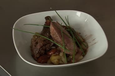 Canard rôti aux airelles