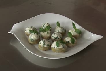 Petits artichauts à la mozzarella