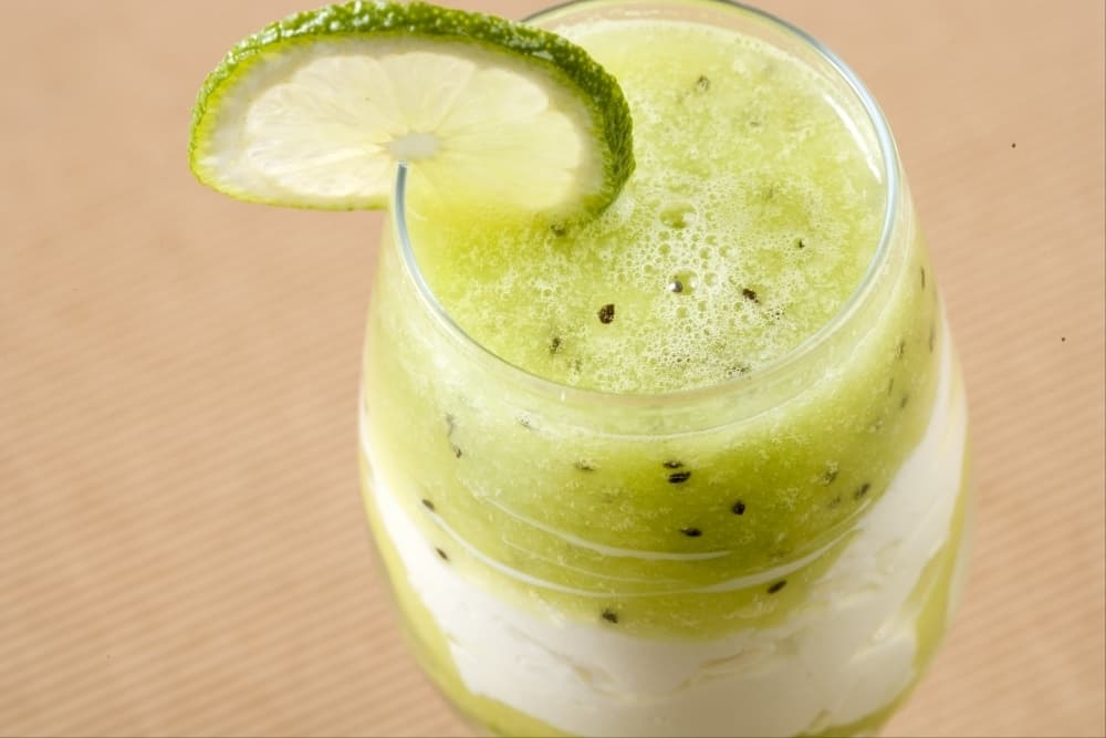Verrines de mascarpone aux kiwis