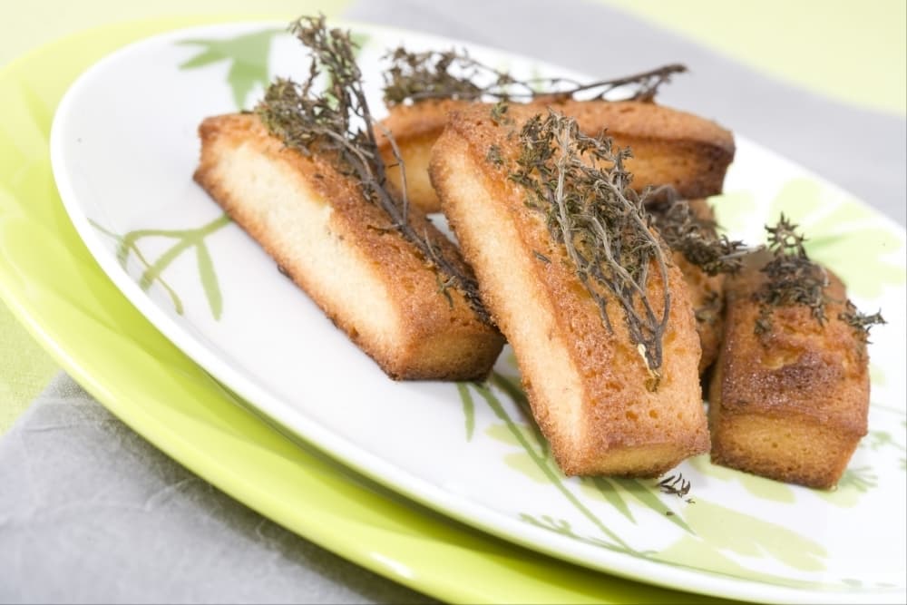 Financier au thym