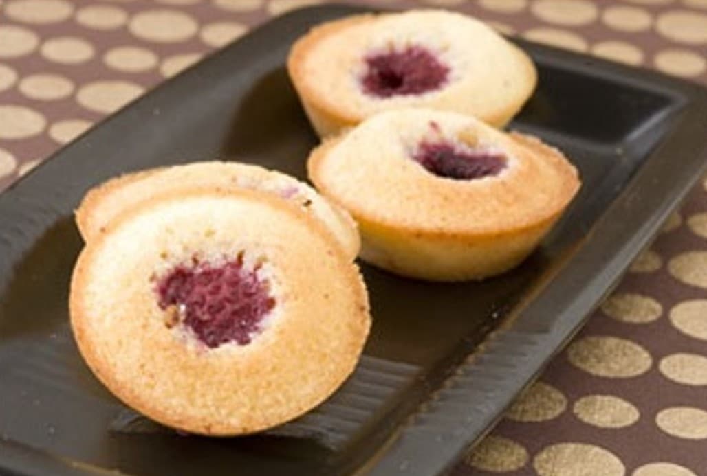 Financier aux framboises