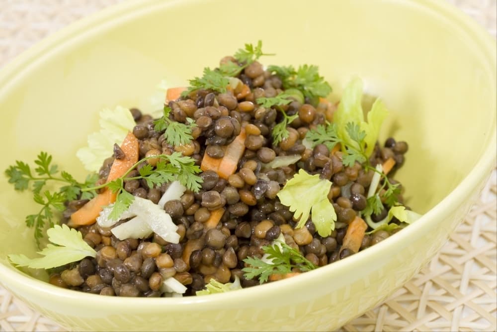 Salade de lentilles au céleri