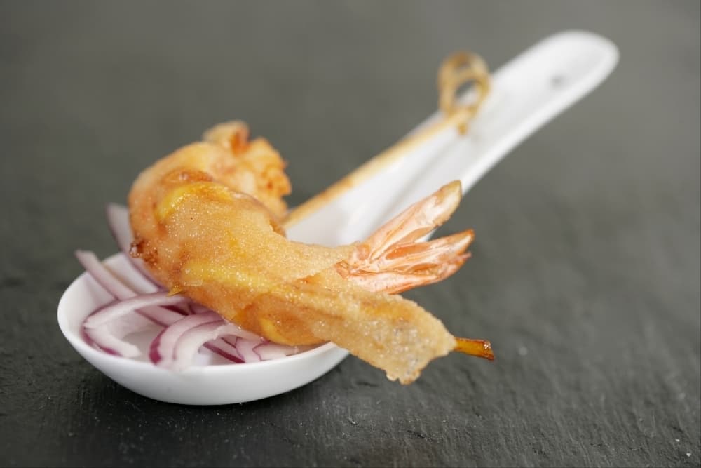 Gambas croustillantes à la mangue