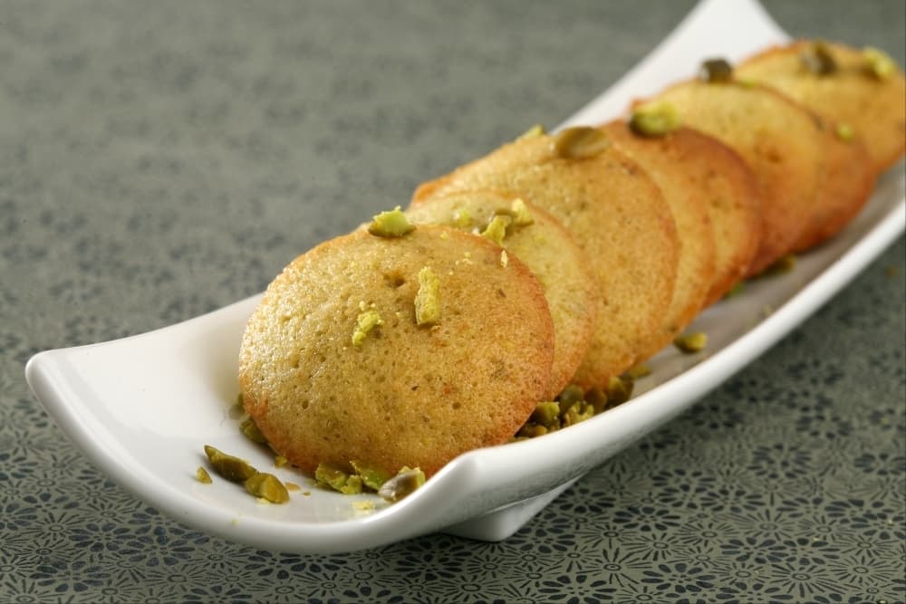 Financier à la pistache