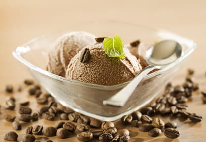 Glace au café