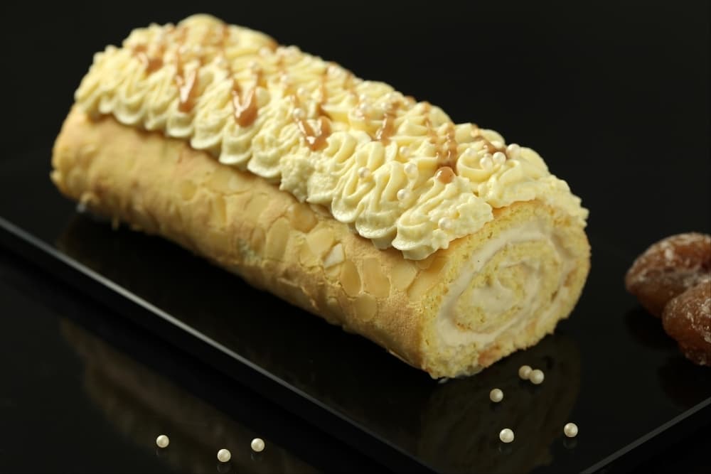 Bûche de Noël vanille marron
