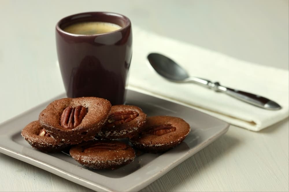 Mini-brownies au chocolat et aux noix de pecan