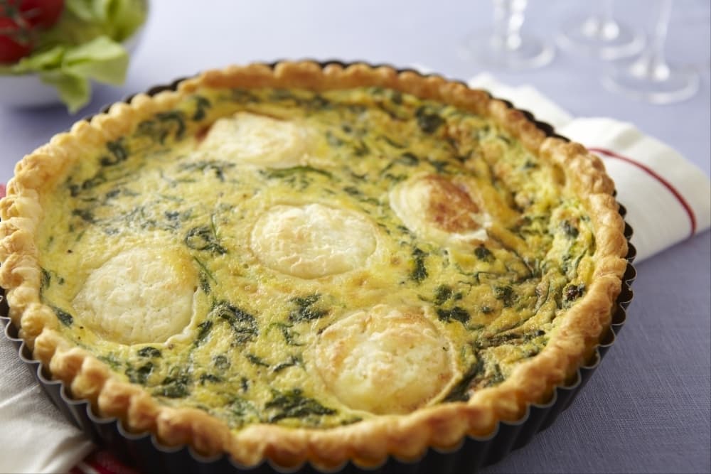 Tarte au chèvre et aux épinards