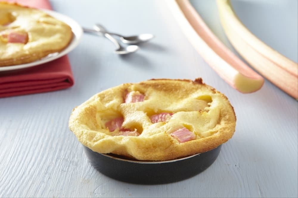 Clafoutis à la rhubarbe