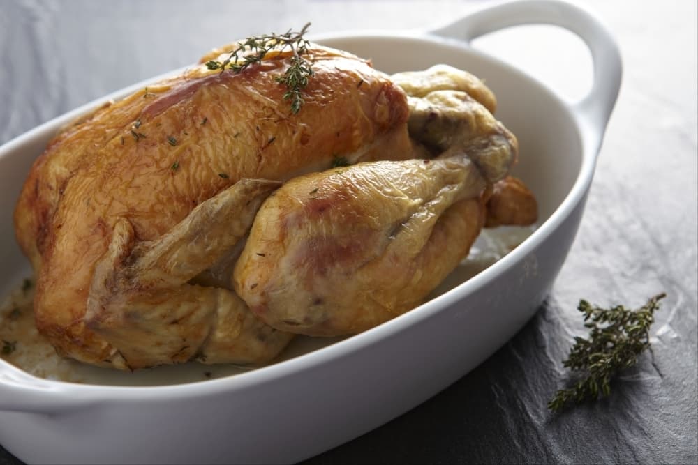 Poulet rôti au thym