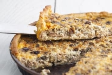 Quiche thon et échalotes