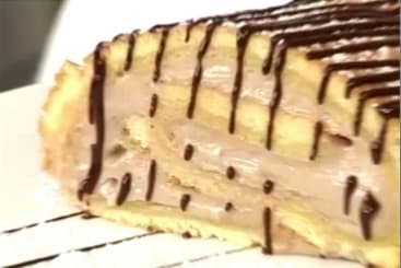 Bûche de Noël chocolat praliné