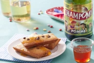 Mini financier aux pépites de chocolat, caramel de Champomy