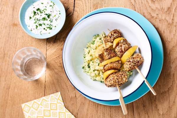Croustillants de truite aux noisettes façon brochettes