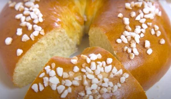 La couronne de pain brioché