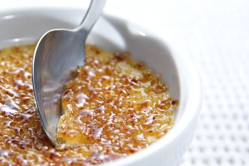 Crème brûlée au praliné
