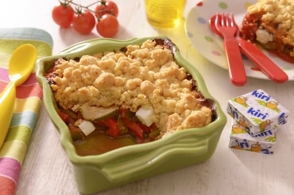 Crumble de légumes et Kiri®