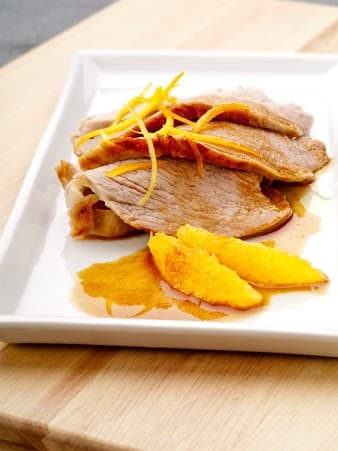Longe de veau aux agrumes