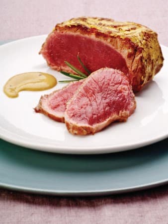 Rôti de bœuf à la moutarde