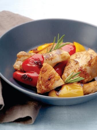 Ragoût de poulet aux poivrons