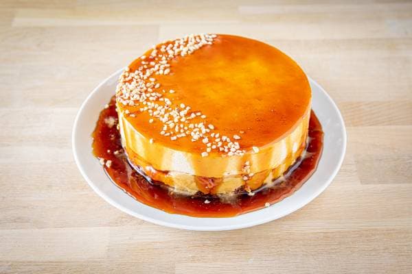 Entremet pomme et caramel 