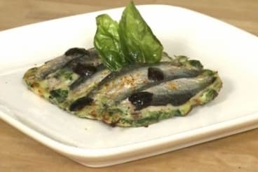 Filets de sardine saisis au four, garniture "tchermila"